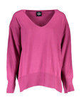 North Sails V-Neck Relaxed Fit Sweater - Fuchsia Pink
