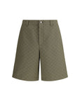 Gucci GG Monogram Khaki Shorts