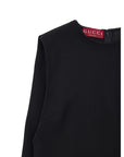 Gucci Black Cape Wool Dress