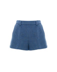Gucci Blue Wool-Mohair Mini Shorts