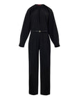 Gucci Black Wool Jumpsuit With GG Belt