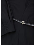 Gucci Black Wool Jumpsuit With GG Belt