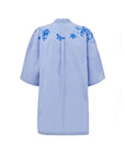 Gucci Horsebit Poplin Cotton Blue Summer Shirt