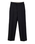 Gucci Wool-Silk Wide Leg Cropped Suit Pants