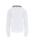 Gucci Crystal Embellished Collar Sweatshirt