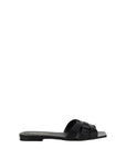 Saint Laurent Black Flat Sandals