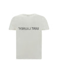 Saint Laurent Logo Reverse Cotton T-Shirt