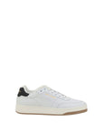 all leather low top lace up sneakers SL61