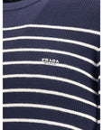 Prada Striped Wool Slim Fit Sweater