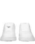 all white leather chunky platform lace up low top sneakers