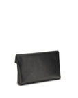 Saint Laurent large black leather envelope Clutch Bag