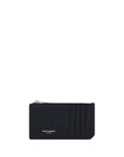 Saint Laurent Slim Black Leather Card Holder