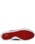 Christian Louboutin Black Leather Studded Boat Shoes