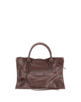 Balenciaga Brown Le City Medium Leather Shoulder Bag