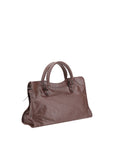 Balenciaga Brown Le City Medium Leather Shoulder Bag