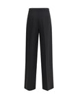 Giorgio Armani Black Silk Wide Leg Pants