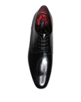 Dolce & Gabbana Black Leather Classic Derby Shoes