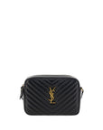 YSL Lou Lou Leather Chevron Quilted Shoulder Bag