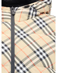 Burberry Hooded Checkered Down Jacket