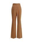 Fendi Wool-Mohair Charleston Flared Pants