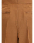 Fendi Wool-Mohair Charleston Flared Pants