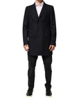 Dolce & Gabbana Longline Wool Blazer - Deep Blue