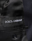 Dolce & Gabbana Longline Wool Blazer - Deep Blue
