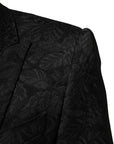 Dolce & Gabbana Vest, Blazer & Pants Martini Brocade 3-Piece Suit - Black