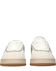 Fendi White Leather Low Top Sneakers