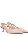 Jimmy Choo Pink Leather Slingback Pumps