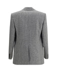 Saint Laurent Prince de Galles Checkered Wool Blazer