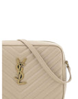 YSL Lou Lou Leather Chevron Shoulder Bag