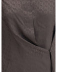 Close-up of a brown fabric with a subtle pattern on a white background