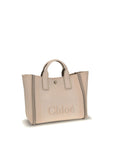 Chloé Top Handle Canvas Tote Bag