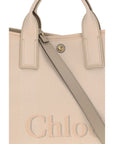 Chloé Top Handle Canvas Tote Bag