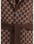 Gucci GG Monogram Silk-Wool reversible Coat