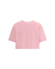 Balmain Logo Cropped Cotton T-Shirt