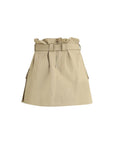 Balmain Cotton Cargo Miniskirt