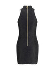 Balmain Halter Baroque Mini Dress