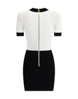 Balmain Bodycon Woven-Knit Mini Dress