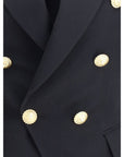 Balmain Double-Breasted Black Wool Blazer