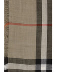 Burberry Checkered Reversible Wool and Silk Scarf