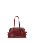 Jacquemus Leather Bowling Bag Ox Blood Red