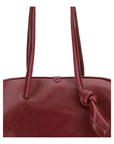 Jacquemus Leather Bowling Bag Ox Blood Red