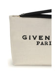 Givenchy Paris Logo Canvas Pochette Clutch