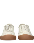 The Row Canvas Low Top Sneakers - Off White