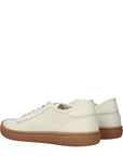 The Row Canvas Low Top Sneakers - Off White