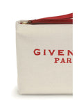 Givenchy Paris Logo Canvas Pochette