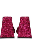 The Attico Devon Glitter Mule Sandals - Magnolia Pink