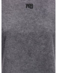 Alexander Wang Gray/Grey Crewneck T-Shirt
